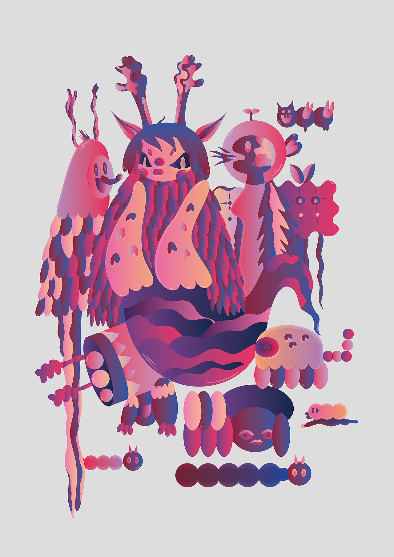 《燃烧的面包虫》——Mica（图ZMzQ2MDkxOTU2） - 艺术插画 - 站酷设计师Mica数字艺术原创素材 - 站酷ZCOOL