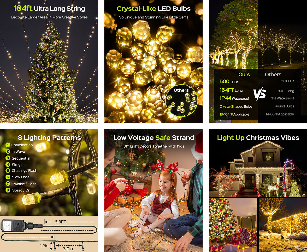 人造绿色花环LED灯串、窗帘灯串、圣诞灯串拍摄作图