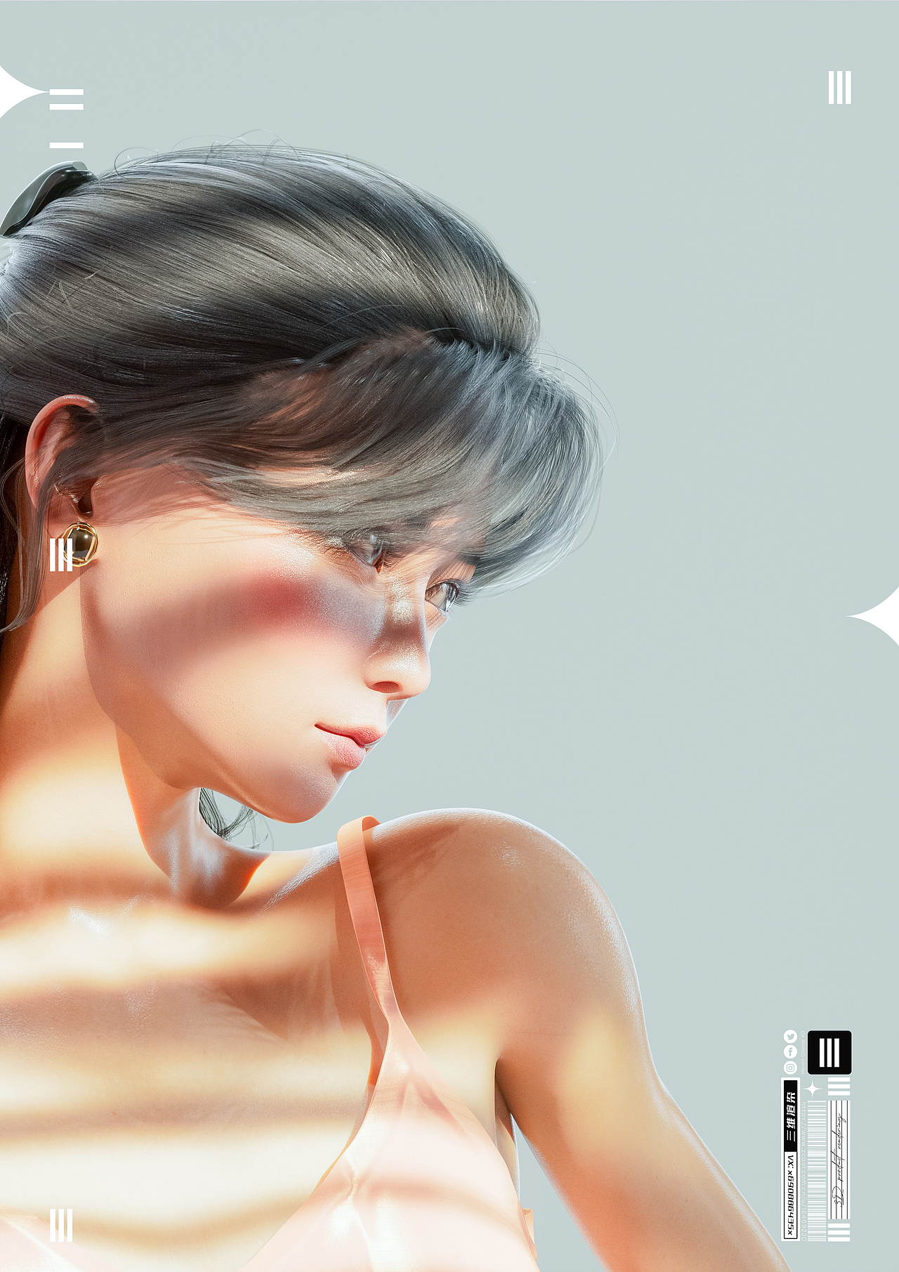 C4D角色设计 I睡衣女孩（图ZMzE0Njc4OTky） - 人物/生物 - 站酷设计师夏先生k原创素材 - 站酷ZCOOL