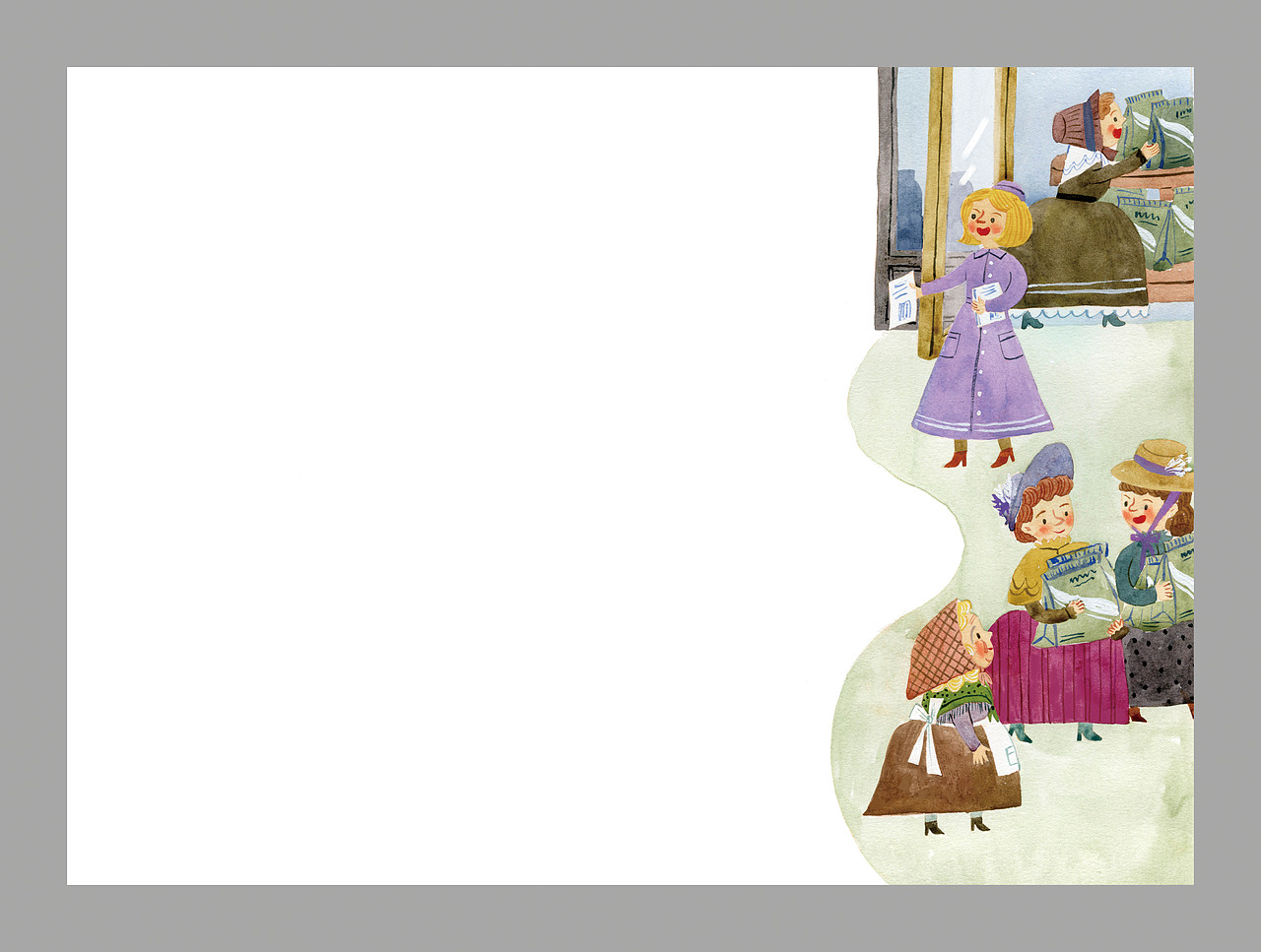 《小茶匙老太太》内文插图（图ZMzA4MzE1NzQ0） - 儿童插画 - 站酷设计师云鹿lalala原创素材 - 站酷ZCOOL