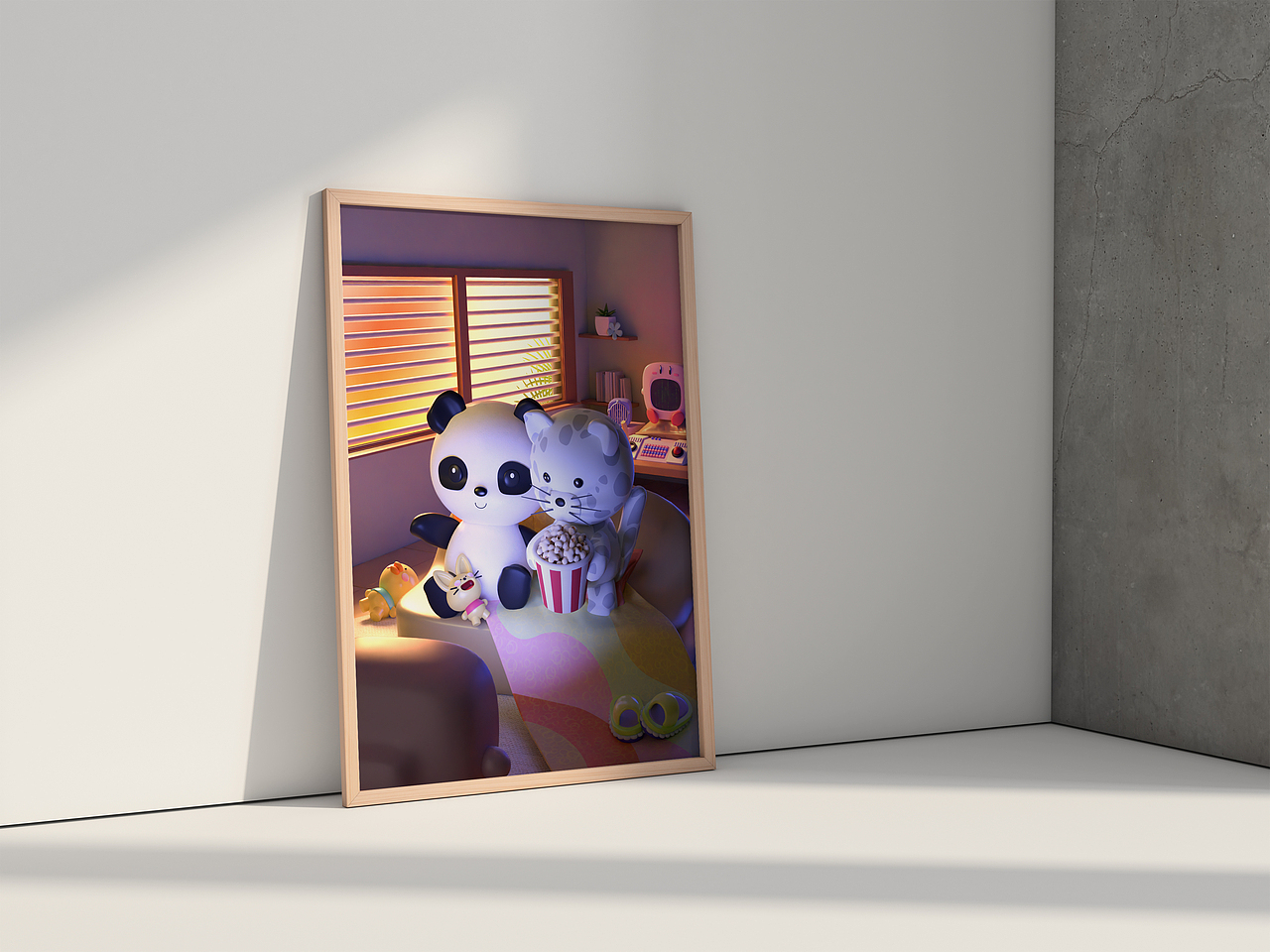 簡單時刻-大熊貓和雪豹寶寶（圖ZMzUyOTEwOTE2） - 其他三維 - 站酷設(shè)計師電子汽水泡原創(chuàng)素材 - 站酷ZCOOL