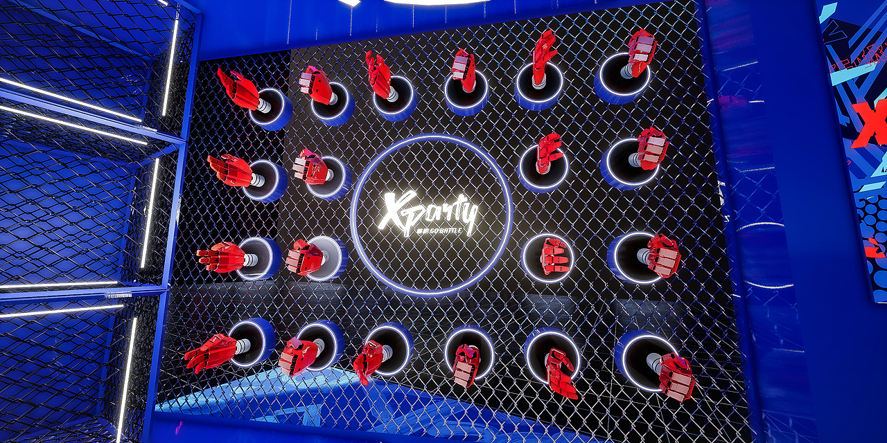 Xparty 雪花快闪展台设计