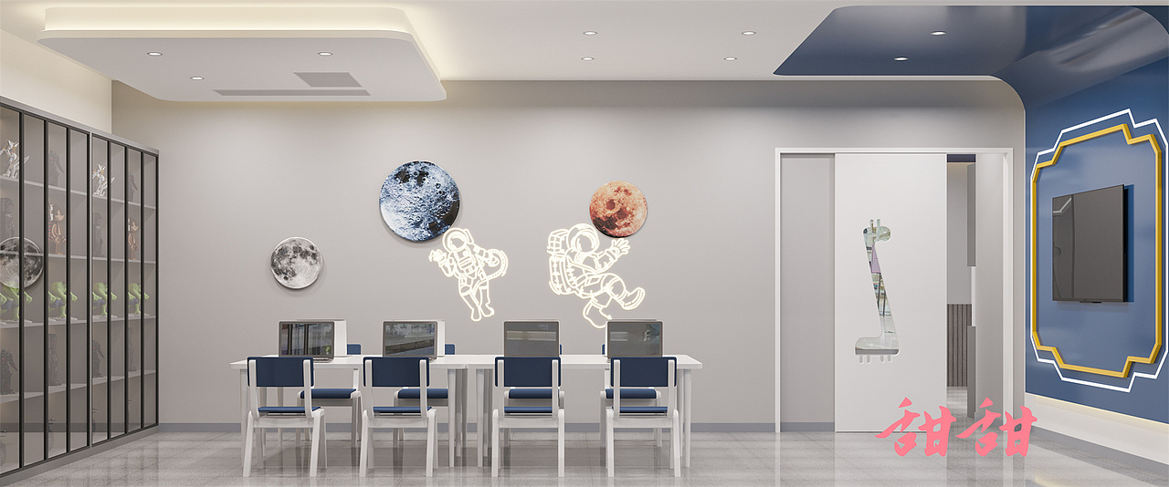 新案分享——培训教室设计（图ZMzI3MzYwNDk2） - 商业空间设计 - 站酷设计师白甜啊原创素材 - 站酷ZCOOL