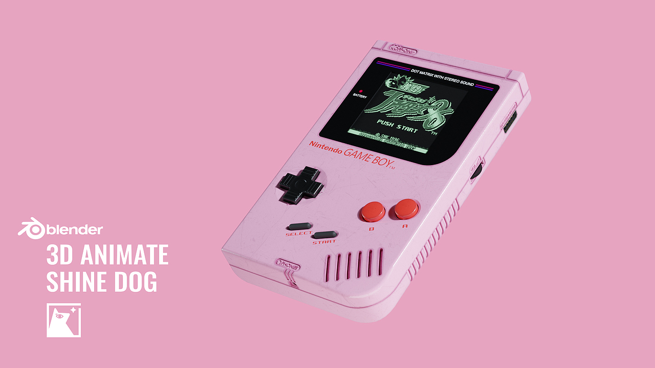 【blender】产品动画 Gameboy（图ZMzI0NDU2Mjk2） - 产品 - 站酷设计师sssssshinedog原创素材 - 站酷ZCOOL