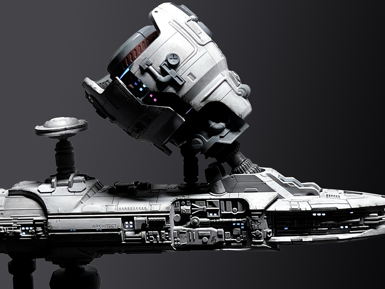 ARKHITECT建造者號(hào)施工完畢，準(zhǔn)備出港（圖ZMjk3MjM5ODEy） - 手辦/模玩 - 站酷設(shè)計(jì)師YUE丶原創(chuàng)素材 - 站酷ZCOOL