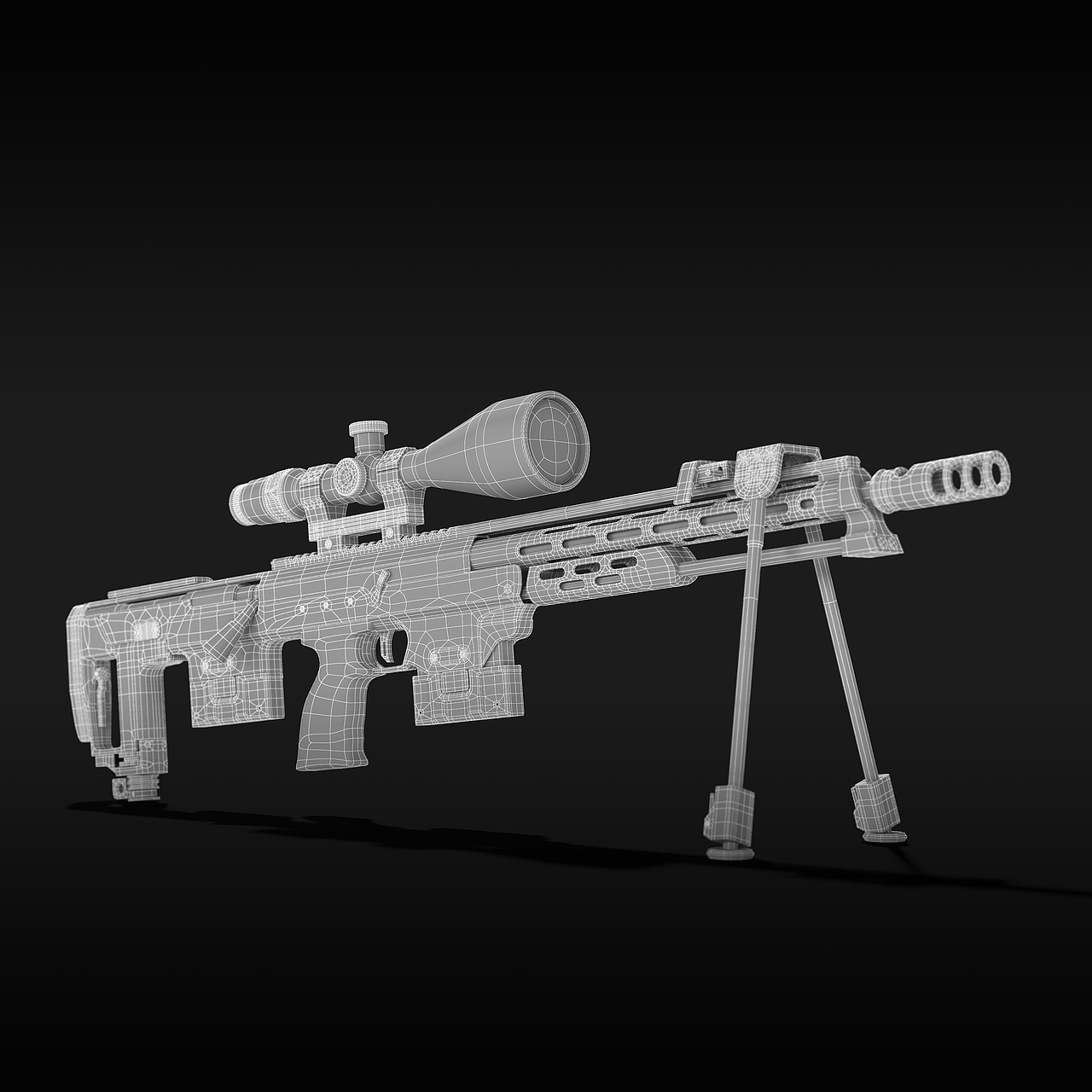 DSR-1狙击步枪(3D模型)（图ZMzI4MzE4NTg0） - 其他工业/产品 - 站酷设计师老虎子原创素材 - 站酷ZCOOL