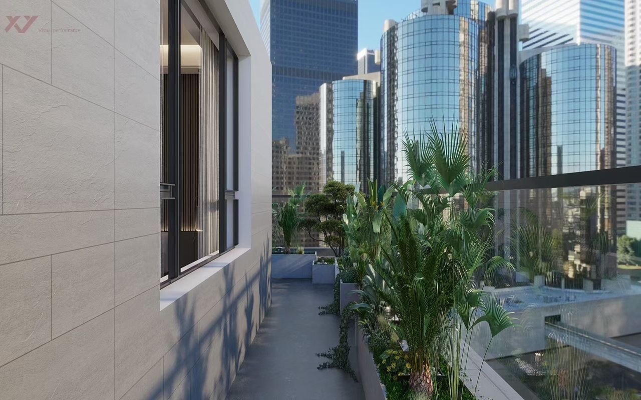 别墅花园+露台设计