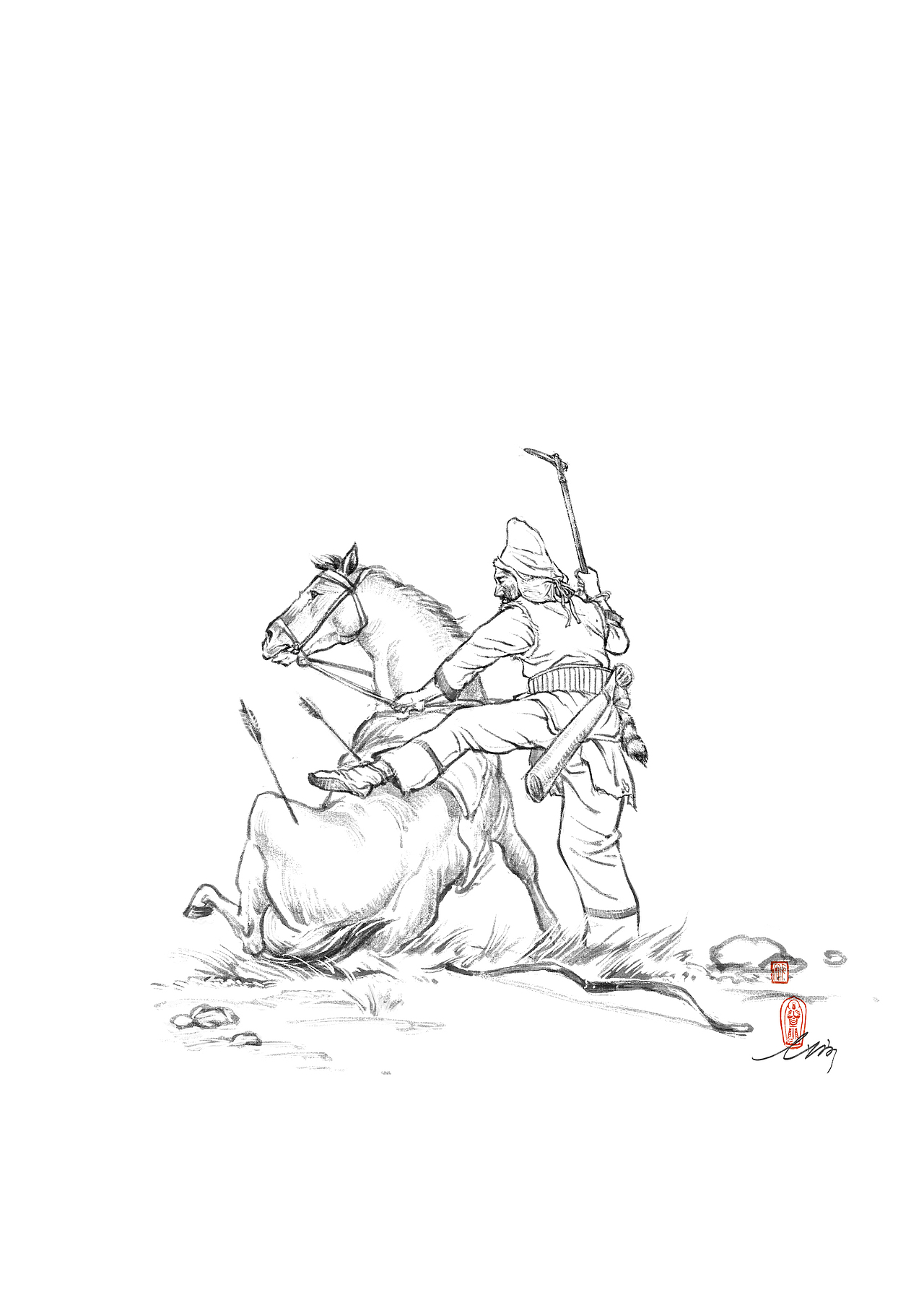 遭遇 - 寒山徒草草（图ZMzIyODgyNzU2） - 创作习作 - 站酷设计师赵画画原创素材 - 站酷ZCOOL