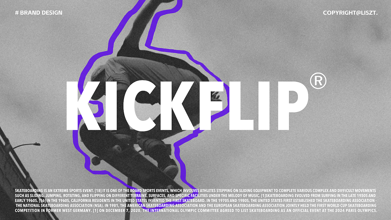 Kickflip-尖翻 ｜潮牌文化（图ZMzUxNjc5MDA4） - 品牌 - 站酷设计师十盏文化原创素材 - 站酷ZCOOL