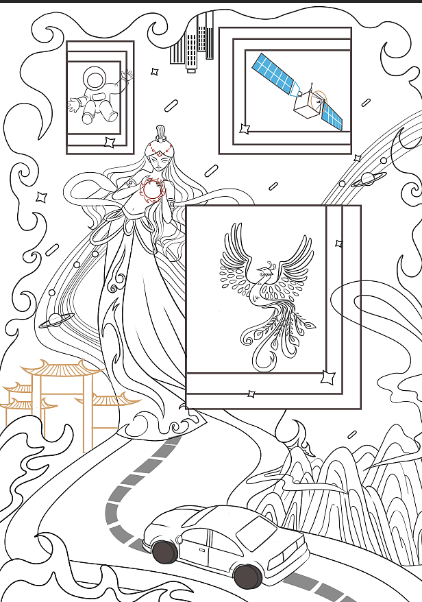 航天文创插画（图ZMjk4MjA5NDA4） - 商业插画 - 站酷设计师熊夭夭JY原创素材 - 站酷ZCOOL