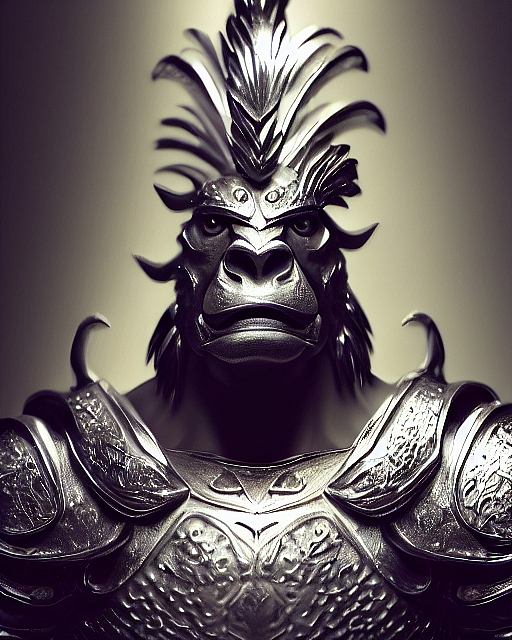 用Tiamat AI绘画创作的动物战士