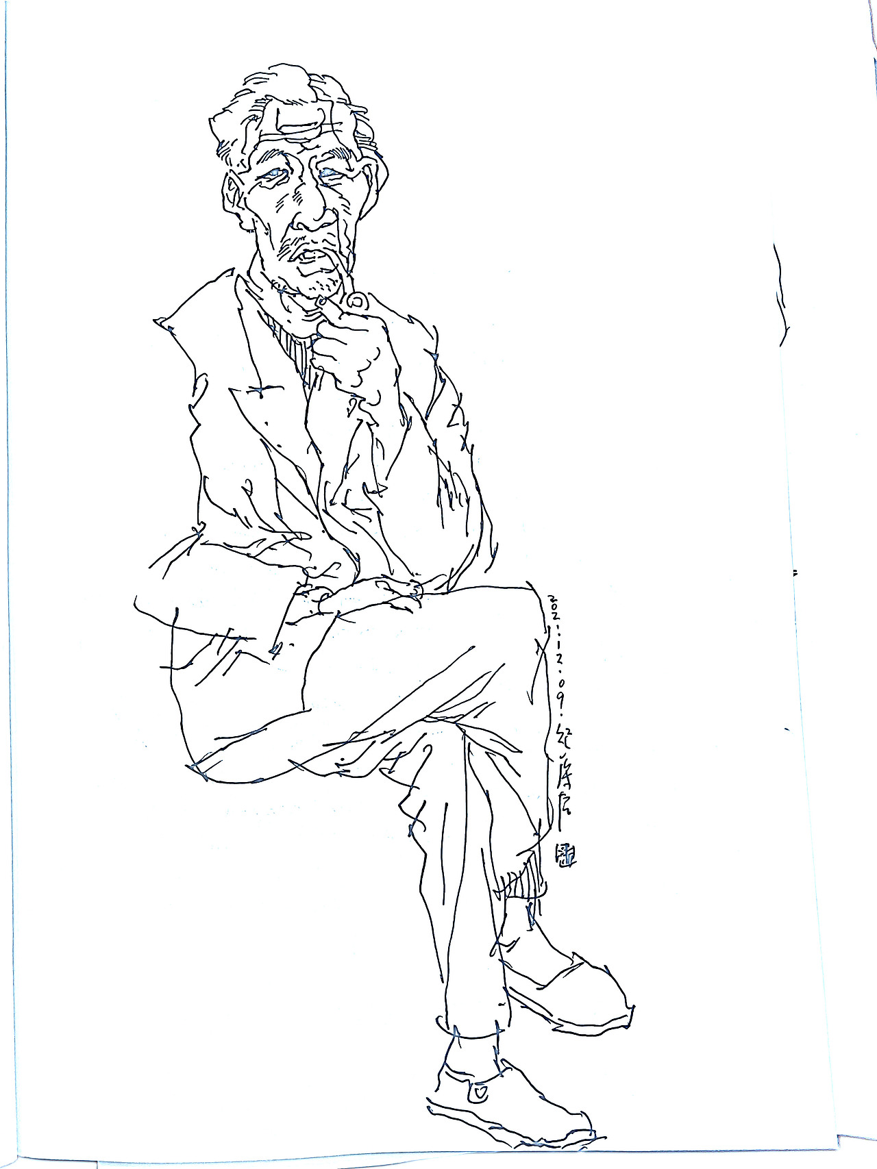 纪保超摸鱼速写