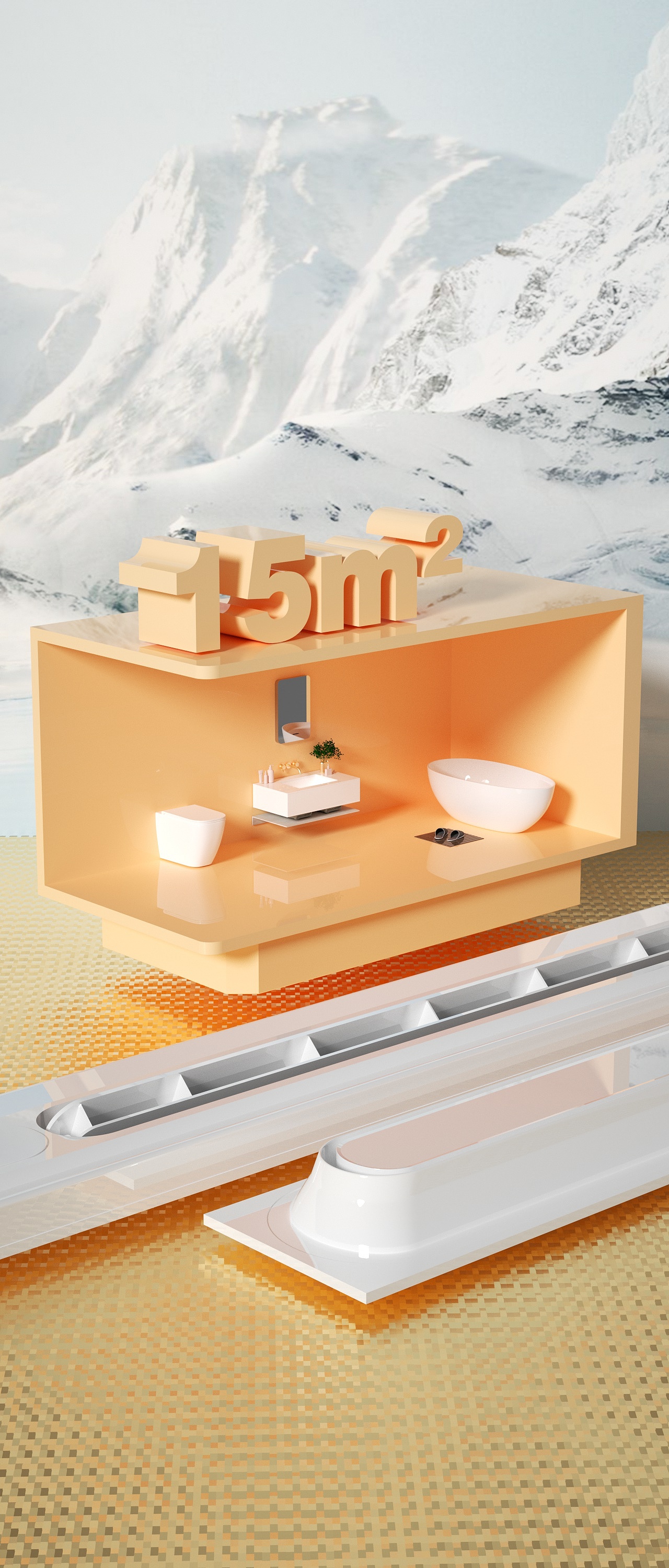 浴霸产品建模渲染【打卡4】（图ZMzAyNzg4NTQ0） - 产品 - 站酷设计师一二一四1214原创素材 - 站酷ZCOOL