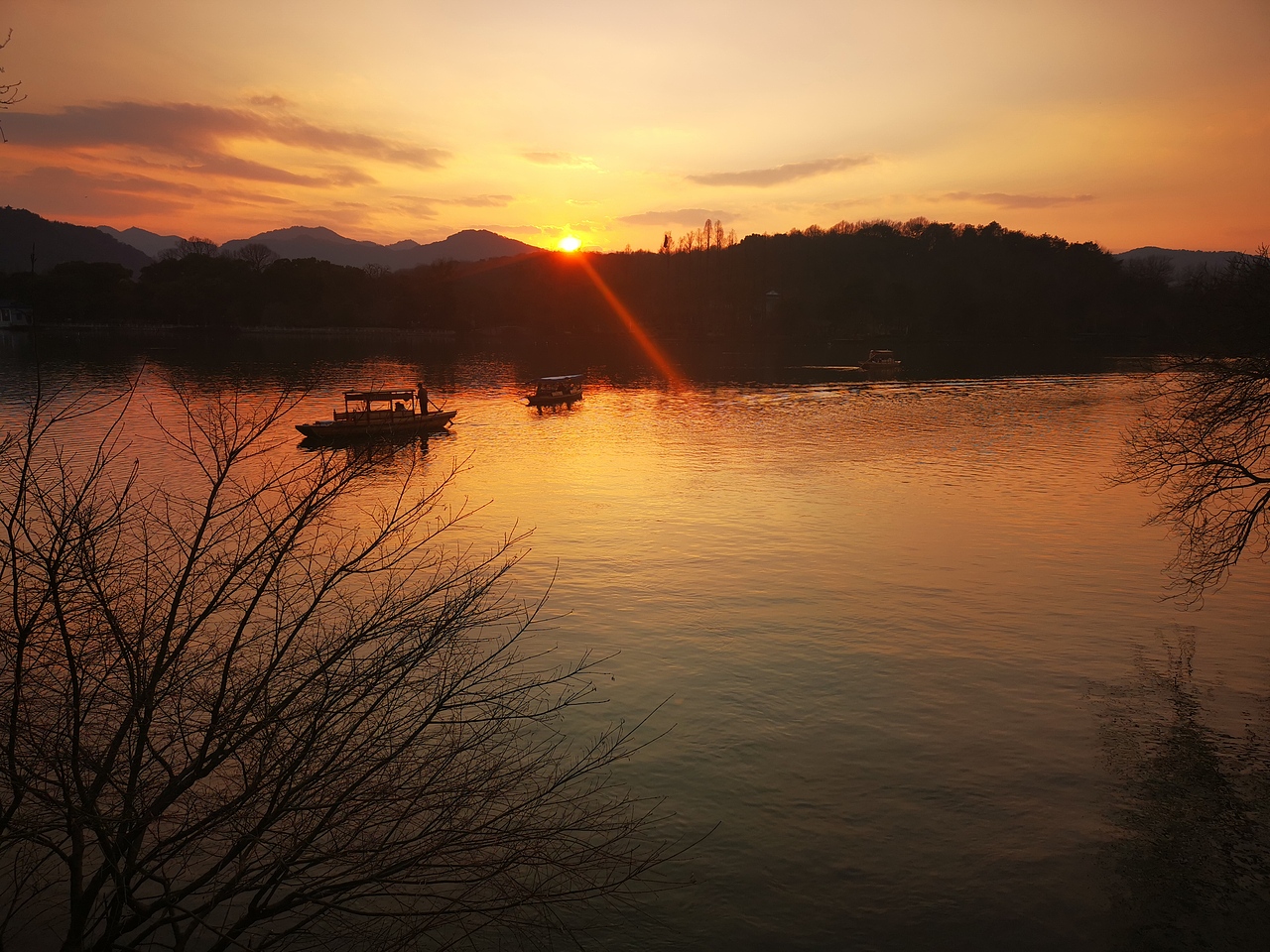 西湖-夕阳