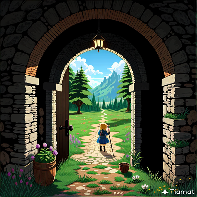 Tiamat - 隧道（图ZMzQwODkxMjgw） - AI作品 - 站酷设计师设计师Lotus原创素材 - 站酷ZCOOL