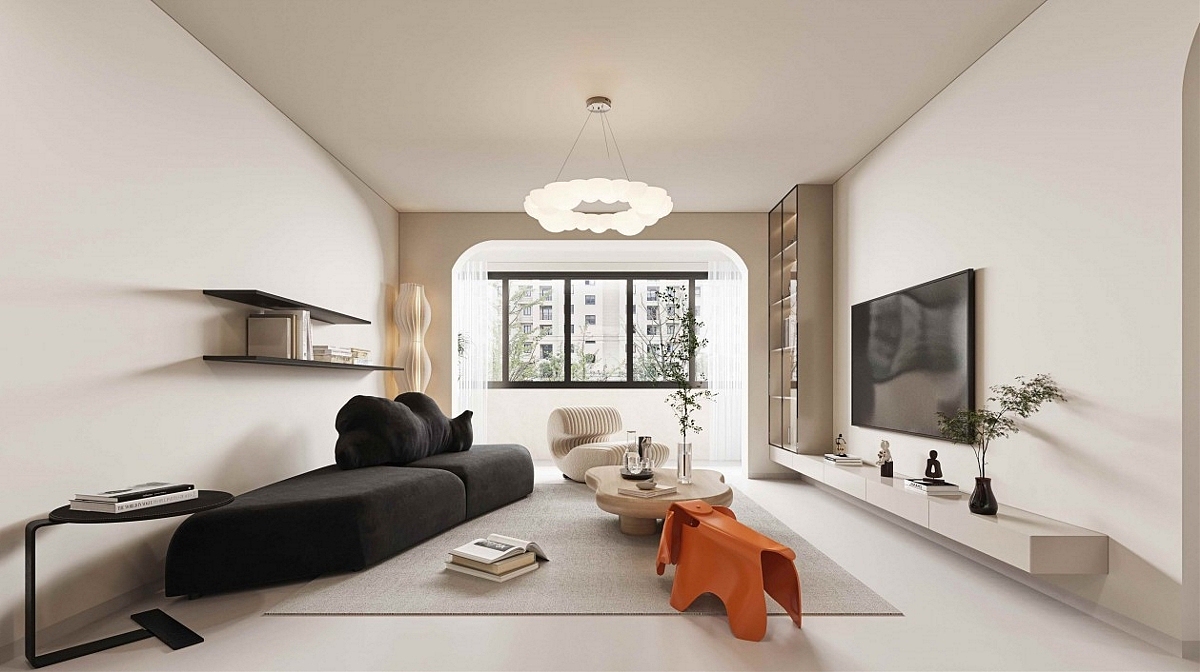 极简奶油风客餐厅