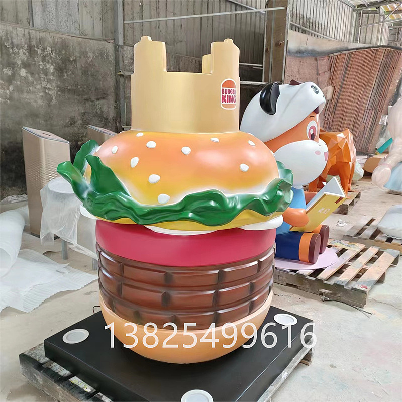玻璃钢纤维仿真港味咖喱鱼蛋，汉堡，卡通汽车老虎雕塑（图ZMzQ0NjA4MTUy） - 工艺品设计 - 站酷设计师惠州港粤雕塑原创素材 - 站酷ZCOOL