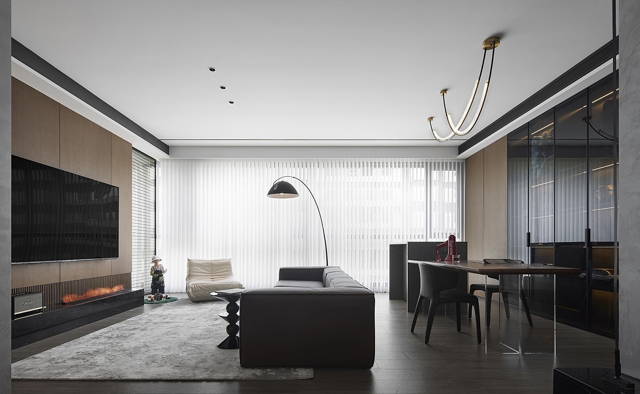 如是黑白 晕染热爱-横厅效果图