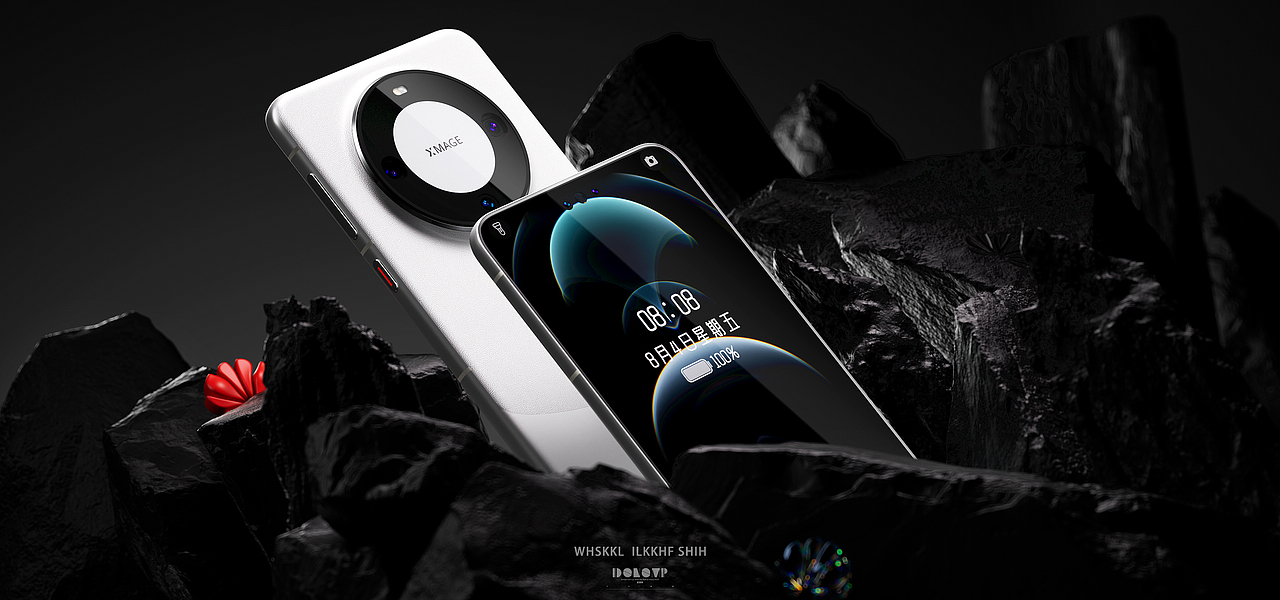 《HUAWEI Mate 60 Pro》手机产品建模渲染（图ZMzYwODE4Nzgw） - 产品 - 站酷设计师某童鞋原创素材 - 站酷ZCOOL