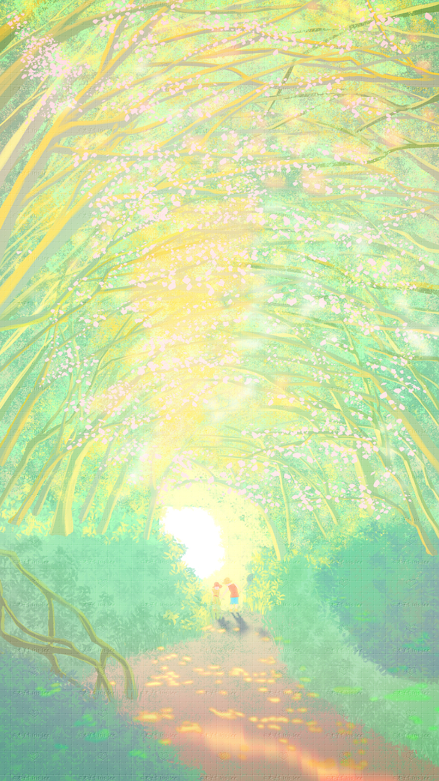 【原创绘画过程2个】予我一轮岁月,陪你两小无猜至白头（图ZMzQ4ODY5Njc2） - 艺术插画 - 站酷设计师插画师木子忄原创素材 - 站酷ZCOOL