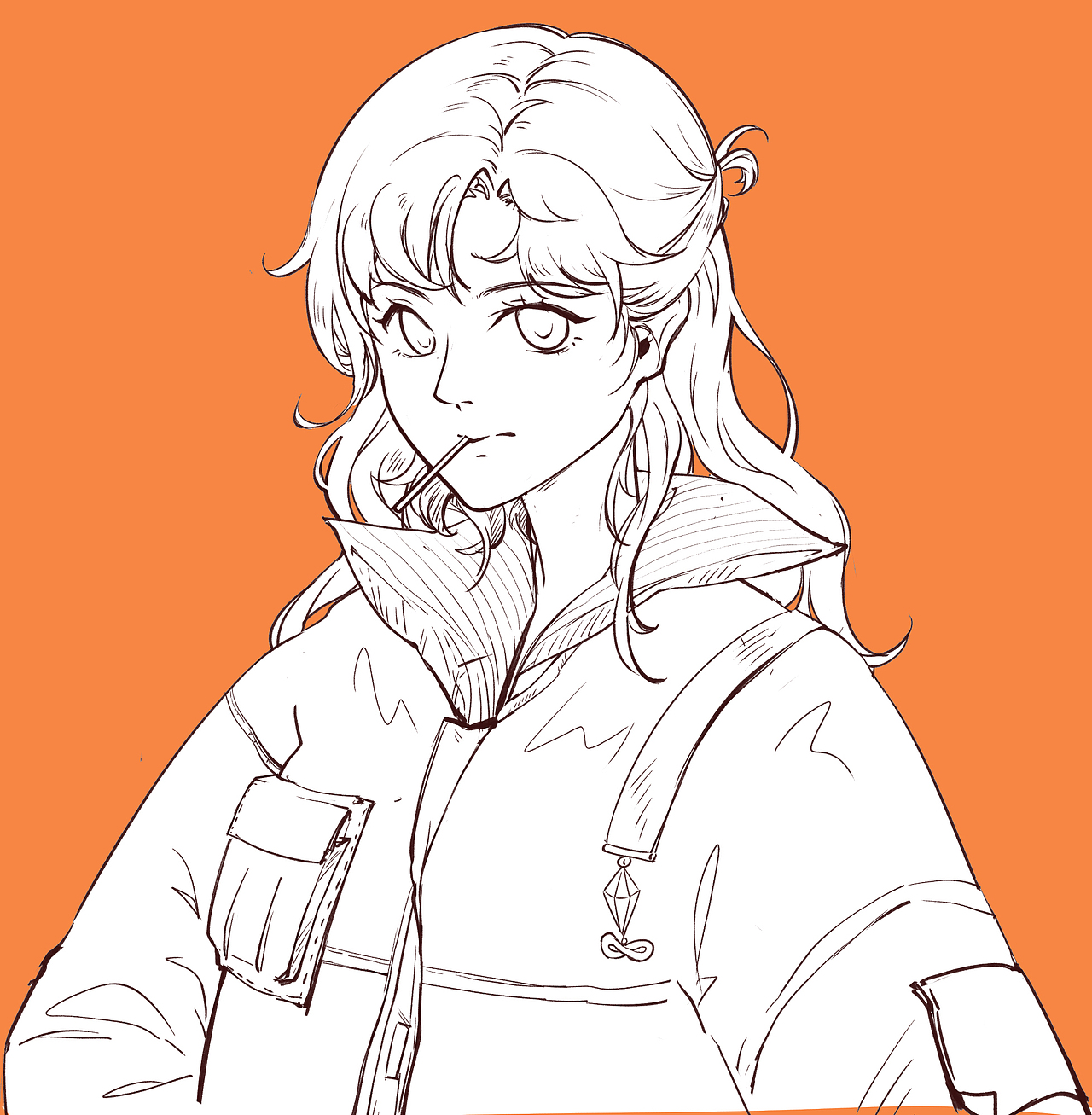 嘴里的是棒棒糖