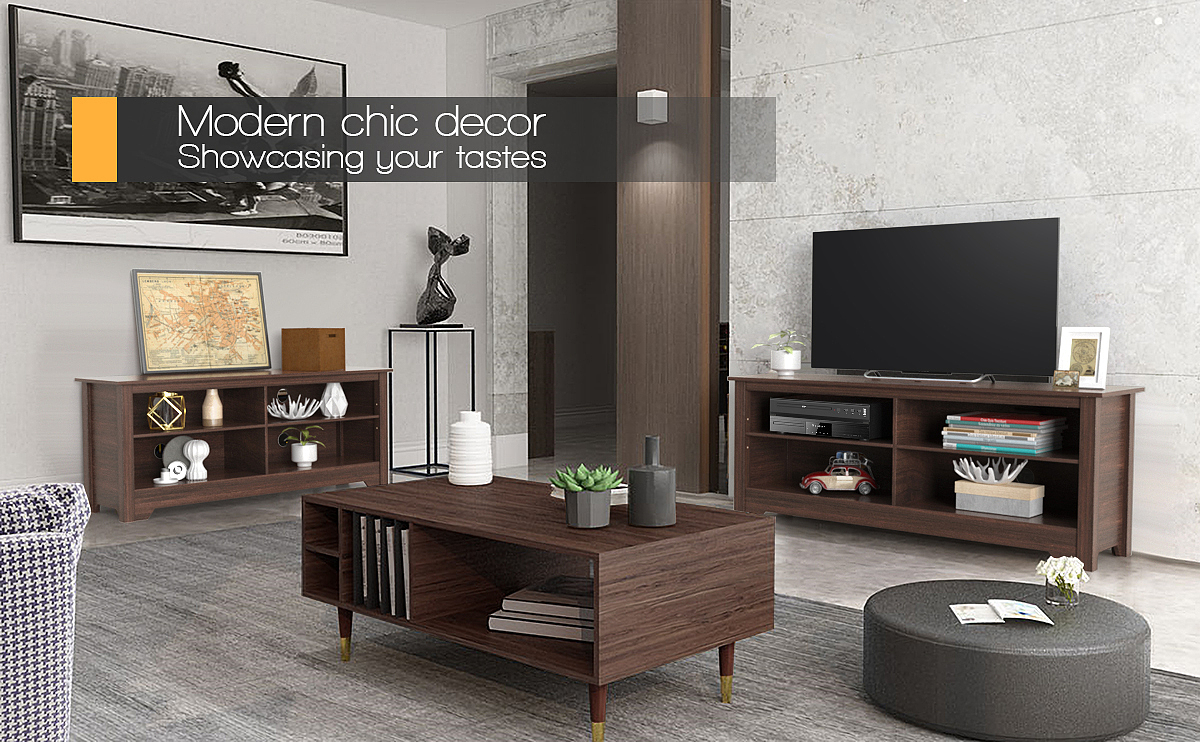 亚马逊跨境电商主图 电视柜 C4D建模 OC渲染