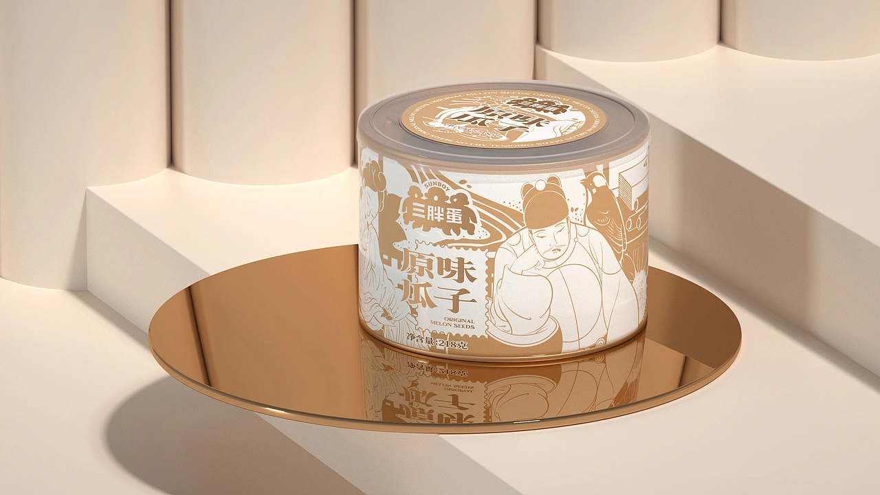 尚智&times;三胖蛋｜罐装瓜子概念包装设计｜礼盒包装设计