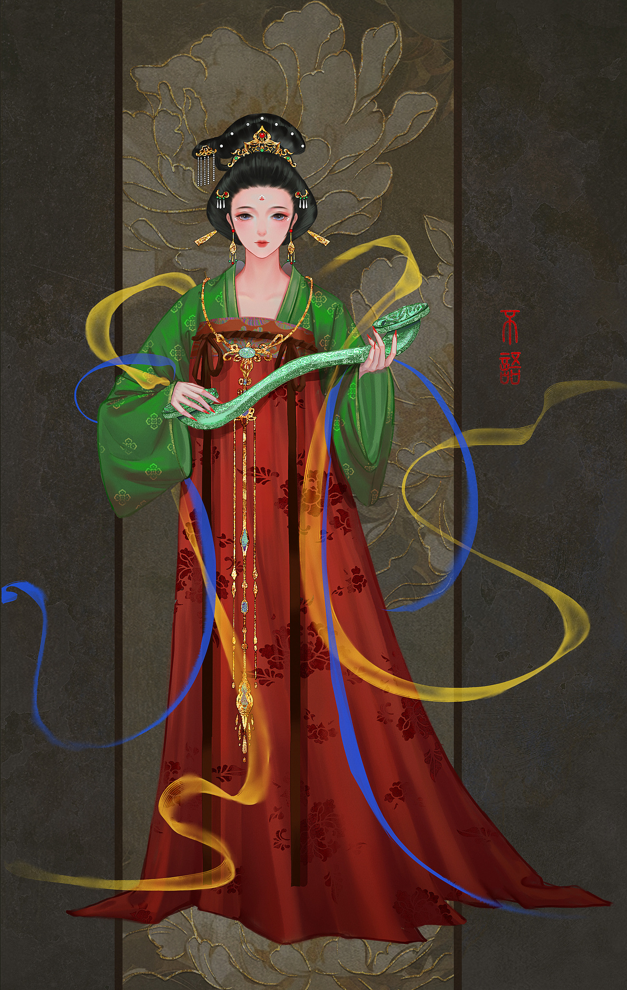 古风立绘【美人画卷系列】（图ZMzU1MzYyNzA0） - 艺术插画 - 站酷设计师不语_长如醉原创素材 - 站酷ZCOOL