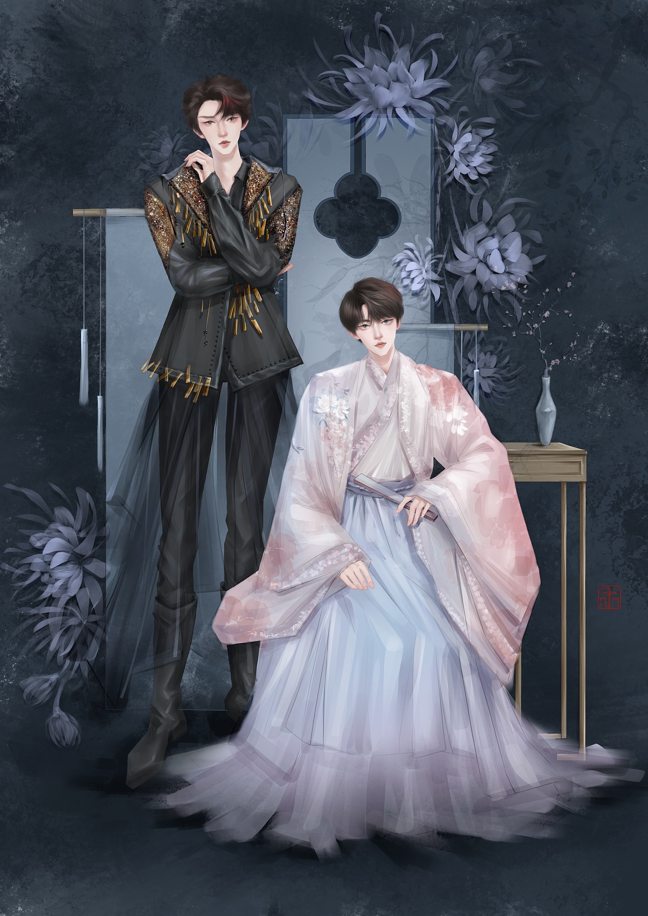 人物立绘创作（图ZMzUzNzU4ODQw） - 创作习作 - 站酷设计师WangYan164原创素材 - 站酷ZCOOL