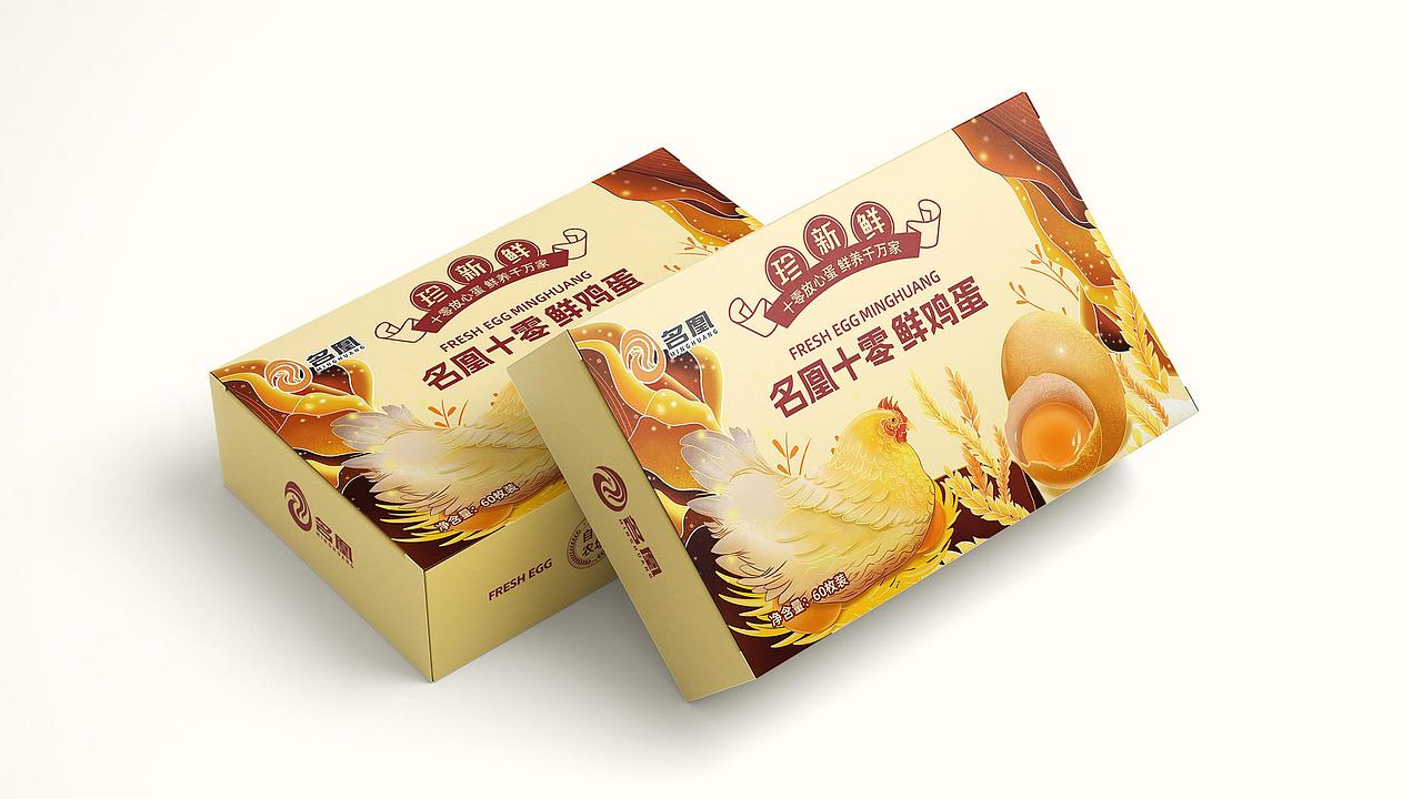 名凰十零鲜鸡蛋包装策划设计