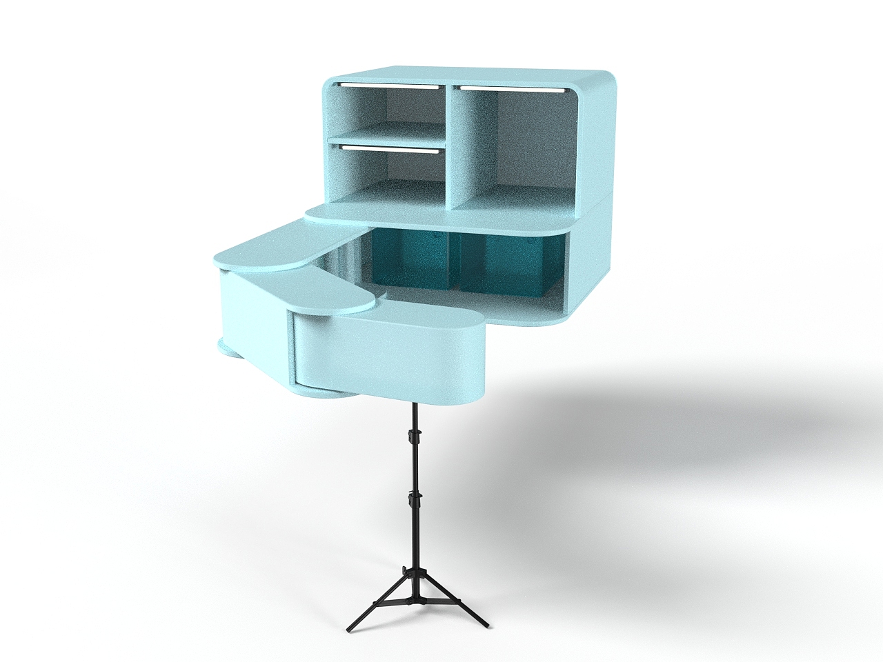 【工业设计】车尾箱折叠吧台