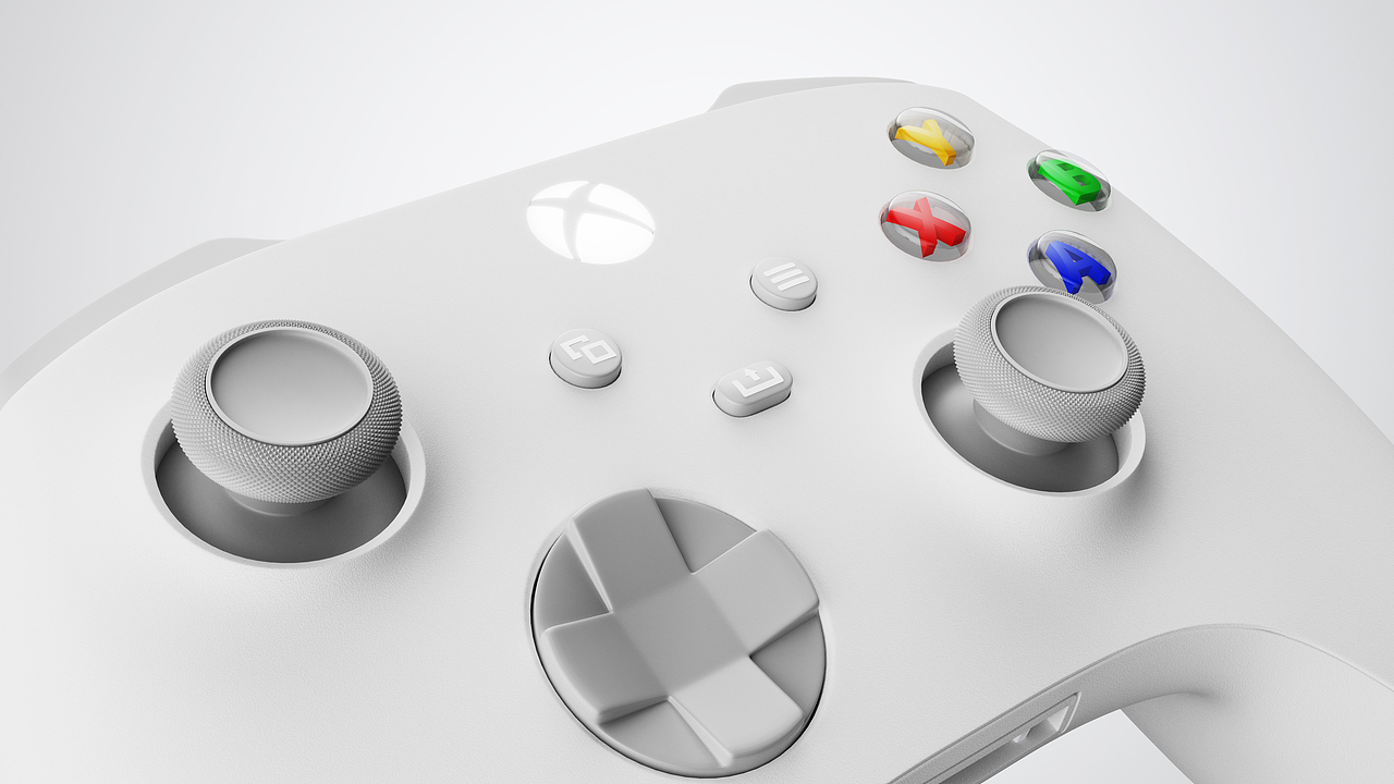 xbox 游戏手柄 产品渲染