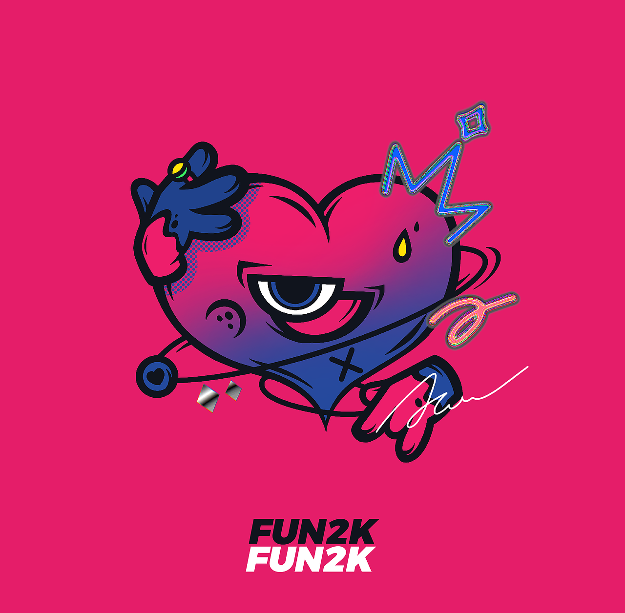 FUN2K-潮流涂鴉插畫設計（圖ZMzIzOTM2MDY0） - 商業(yè)插畫 - 站酷設計師阿涼ACOOL原創(chuàng)素材 - 站酷ZCOOL