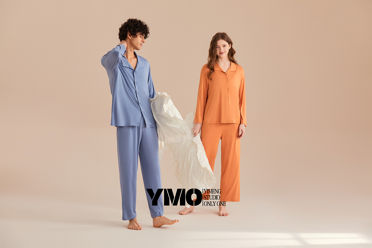 亚马逊外膜家居服 情侣拍摄