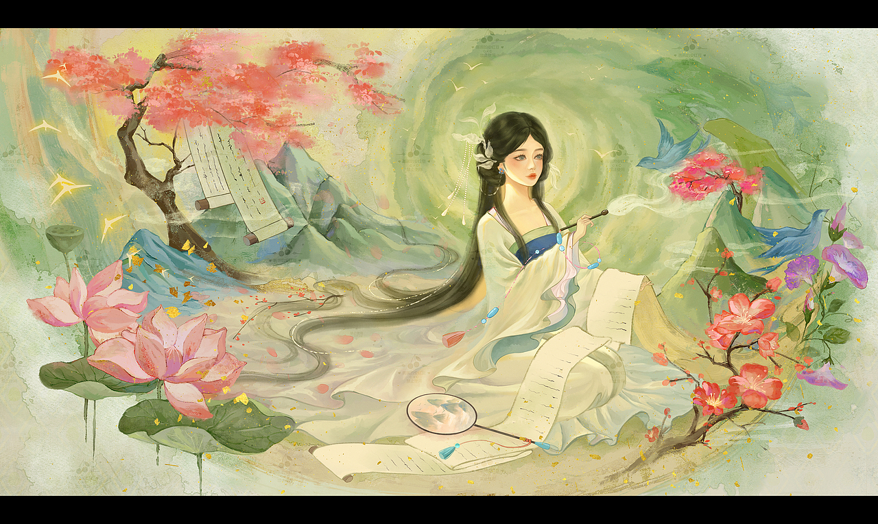 万物-生生不息（图ZMzUzODgxNzk2） - 艺术插画 - 站酷设计师画画的安豆原创素材 - 站酷ZCOOL