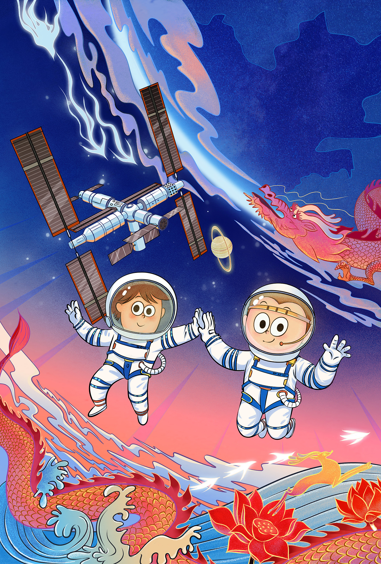 原创-《少年航天梦》-封面插图（图ZMzQ2NTc2Mzg4） - 绘本 - 站酷设计师木子文化原创素材 - 站酷ZCOOL
