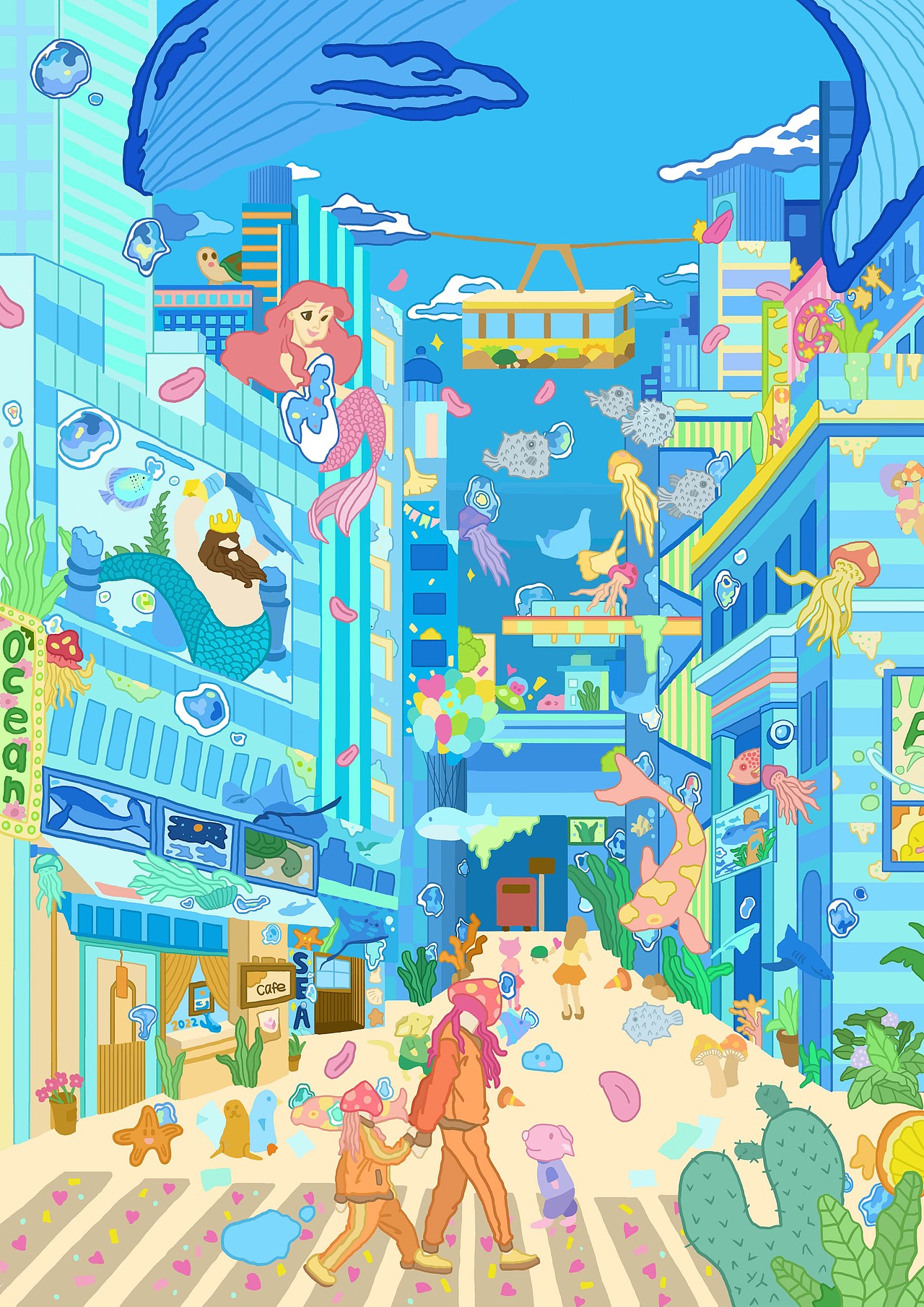 海洋世界（图ZMzI4MjQxOTMy） - 艺术插画 - 站酷设计师小怪爱吃双吉士原创素材 - 站酷ZCOOL