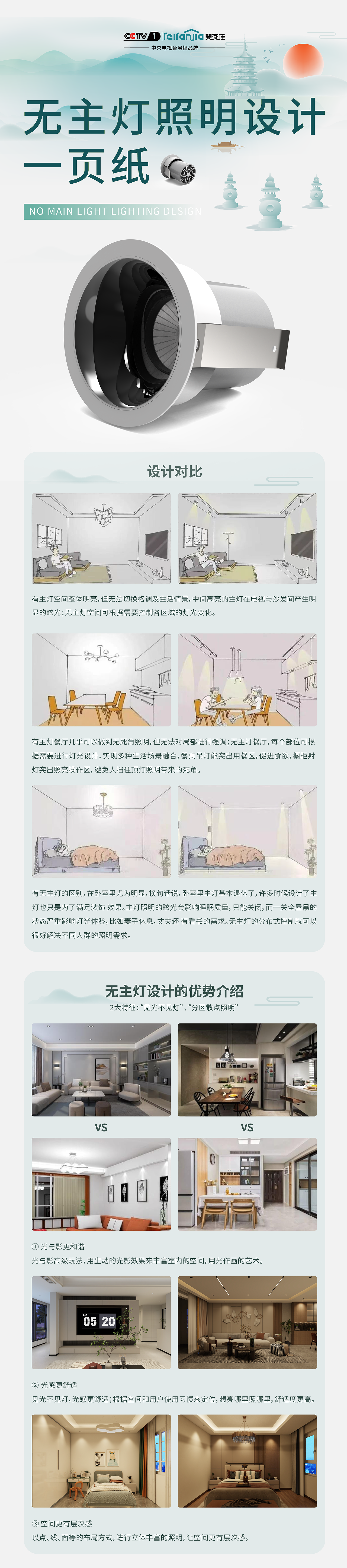 无主灯照明设计一页纸