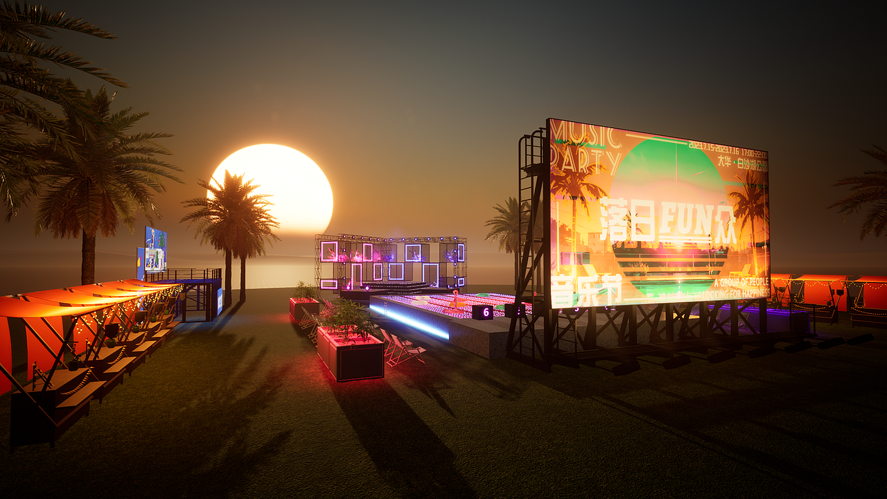 落日音乐节（图ZMzQyNTkxNjYw） - 场景 - 站酷设计师Donilk原创素材 - 站酷ZCOOL