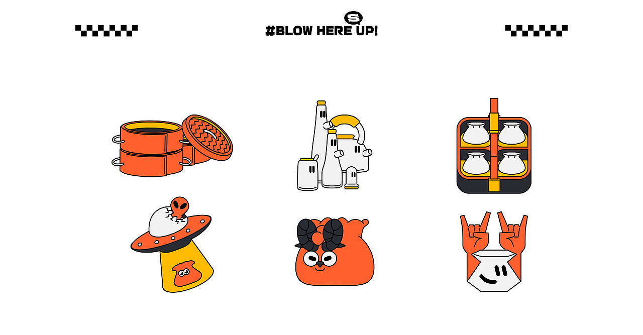 捎福袋SHAOFUDAI｜地方美食品牌全案设计（可授权）（图ZMzQ1NjY3MjY4） - 品牌 - 站酷设计师苏白SUBAI原创素材 - 站酷ZCOOL