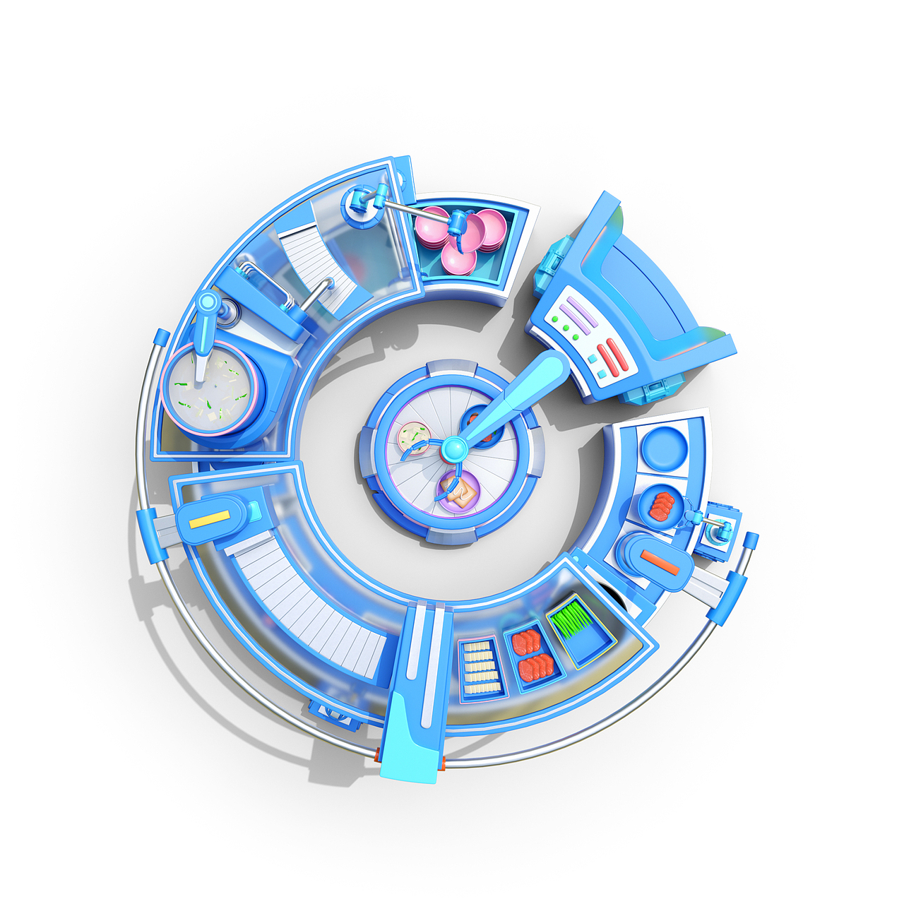 未来厨房圆桌动画