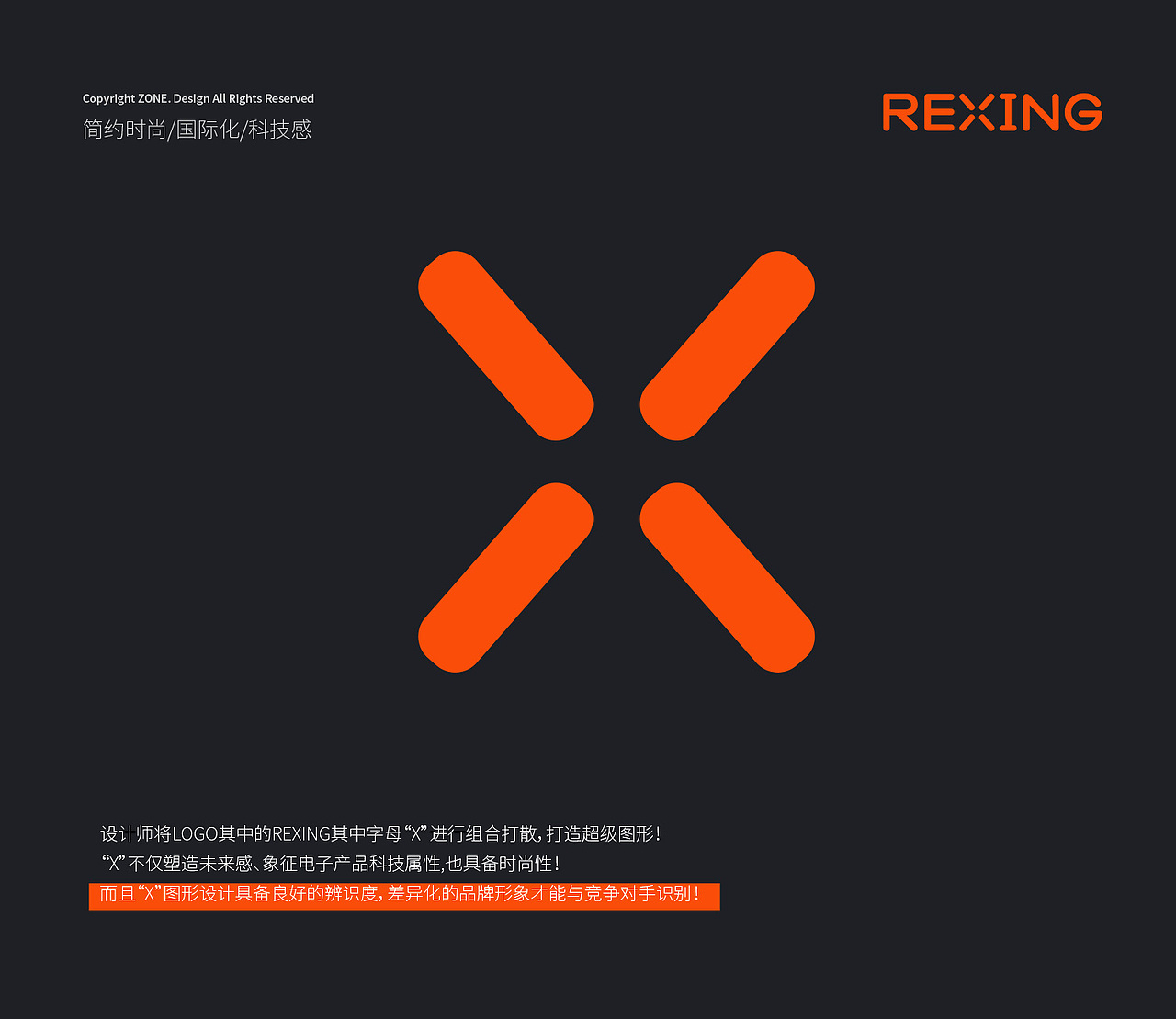 REXING行车记录仪vi设计、logo设计、车载充电包装设计