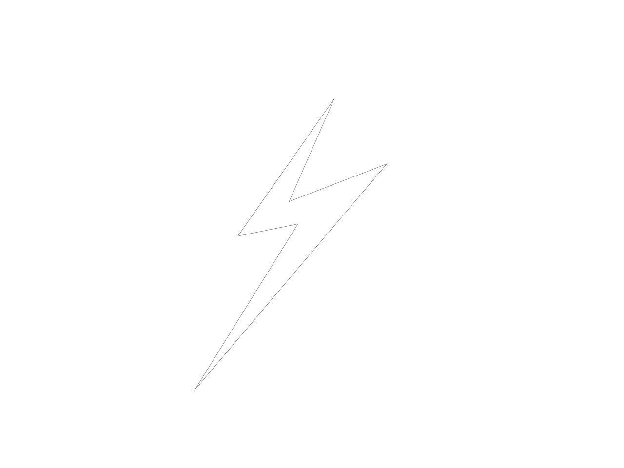 迅雷概念LOGO。闪电图形代表雷电。