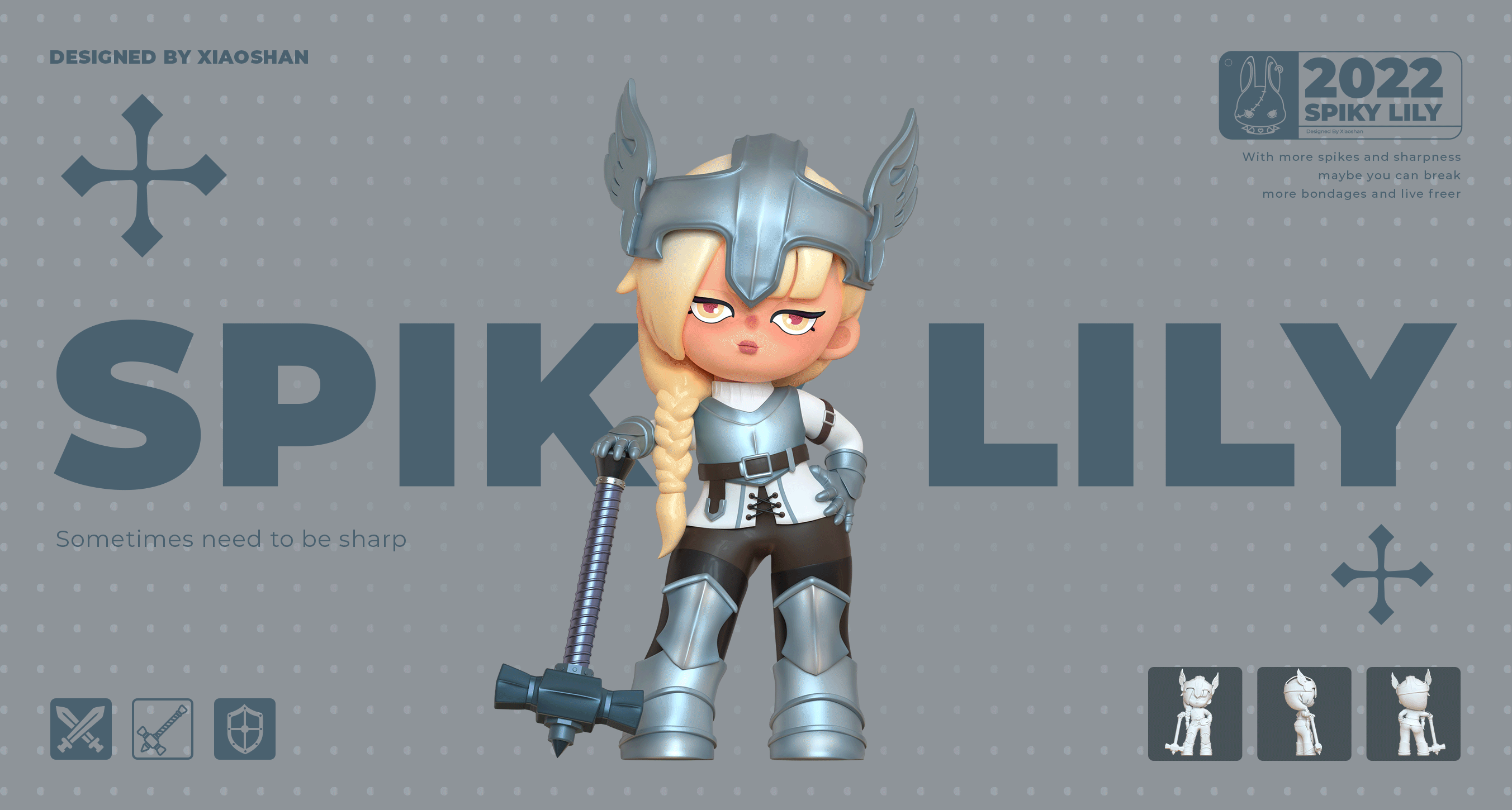 【原创IP】Spiky Lily · 找回棱角，做真实的自己（图ZMzIzOTEyNjcy） - IP形象 - 站酷设计师小山山山山山丘原创素材 - 站酷ZCOOL