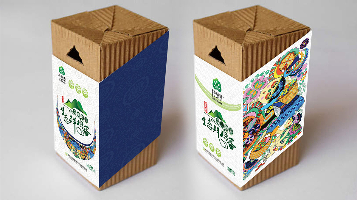 高山生态鲜鸡蛋包装设计