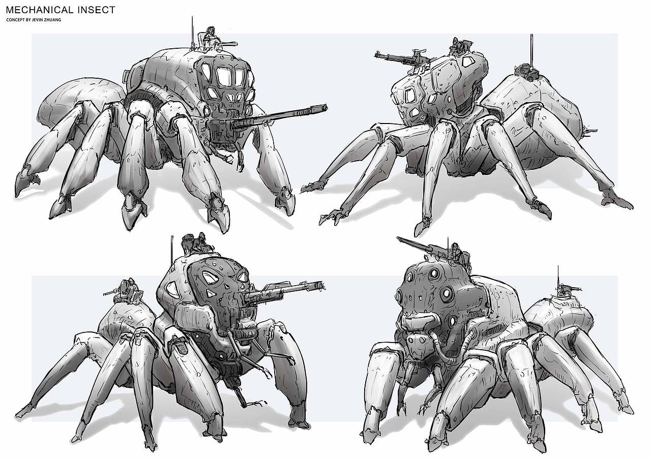 一些科幻机械概念设计小汇总（图ZMzQwNTUzNDI4） - 概念设定 - 站酷设计师金海川原创素材 - 站酷ZCOOL