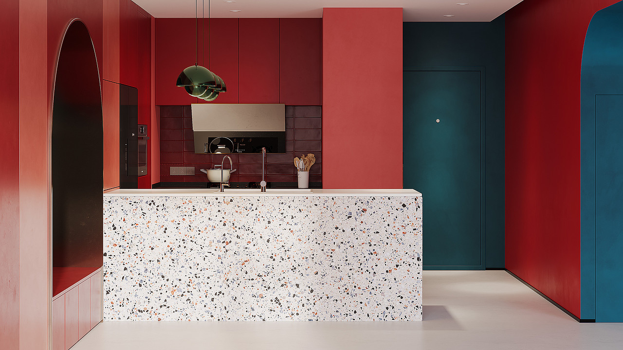 单身公寓-效果表现（图ZMzIxMzQ1MTMy） - 家装设计 - 站酷设计师印象空间设计表现原创素材 - 站酷ZCOOL