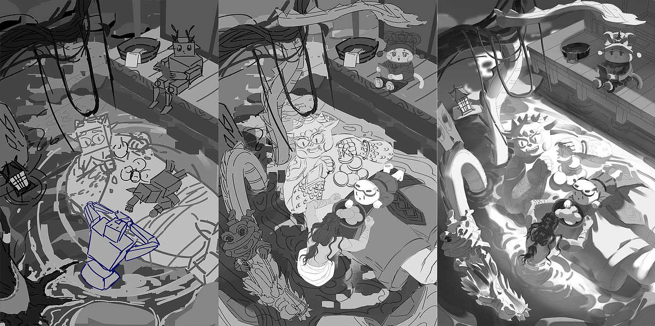氛围感国风角色/场景小合集（图ZMzIzNjMxNTk2） - 商业插画 - 站酷设计师熊只只呀原创素材 - 站酷ZCOOL