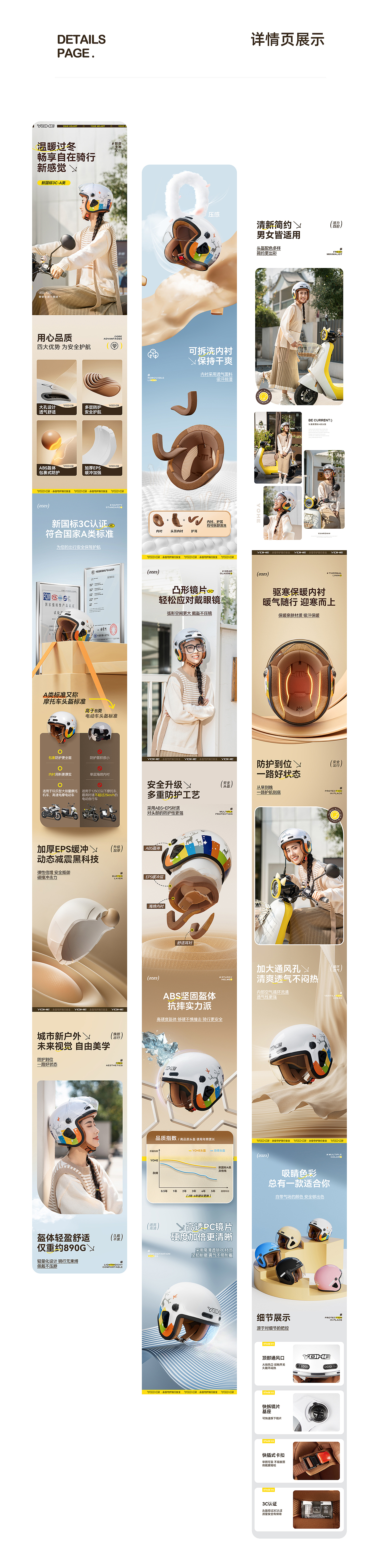 电动车头盔▕ 头盔详情页 X HAPPYSUN（图ZMzU3MzQyNTY4） - 电商 - 站酷设计师悦光视觉原创素材 - 站酷ZCOOL