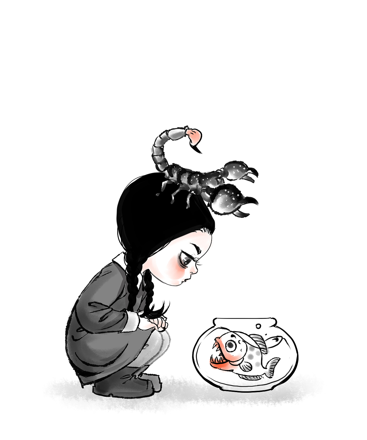 最近画的那些¨Wednesday¨（图ZMzI1OTU2MzQw） - 创作习作 - 站酷设计师DesignerLu原创素材 - 站酷ZCOOL